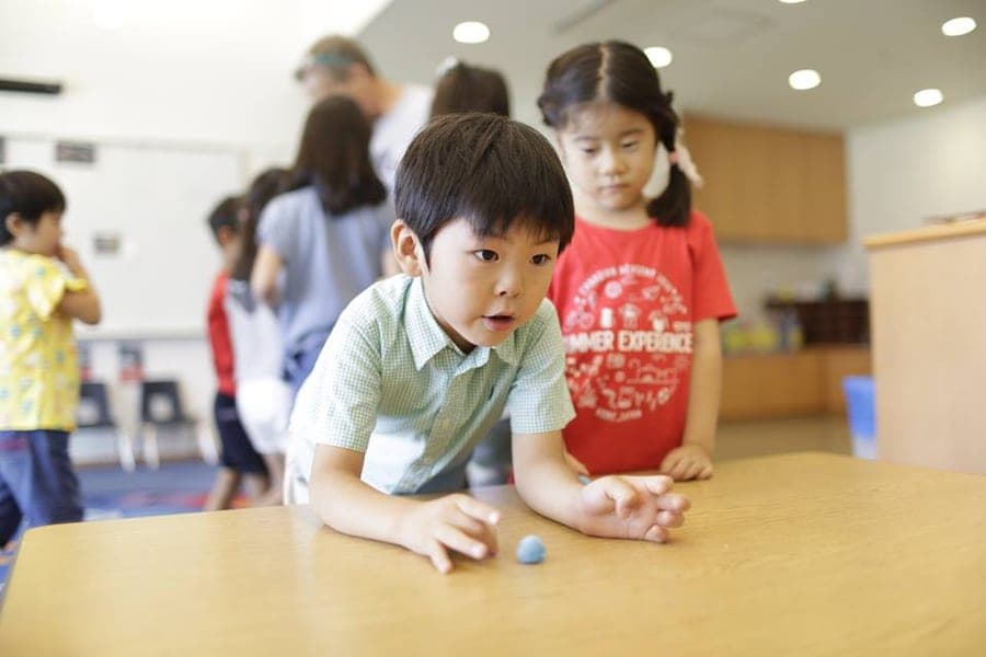 Children learning together through hands-on play