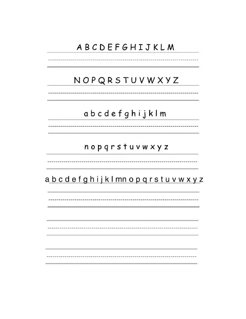 Preview of ABC abc Worksheet